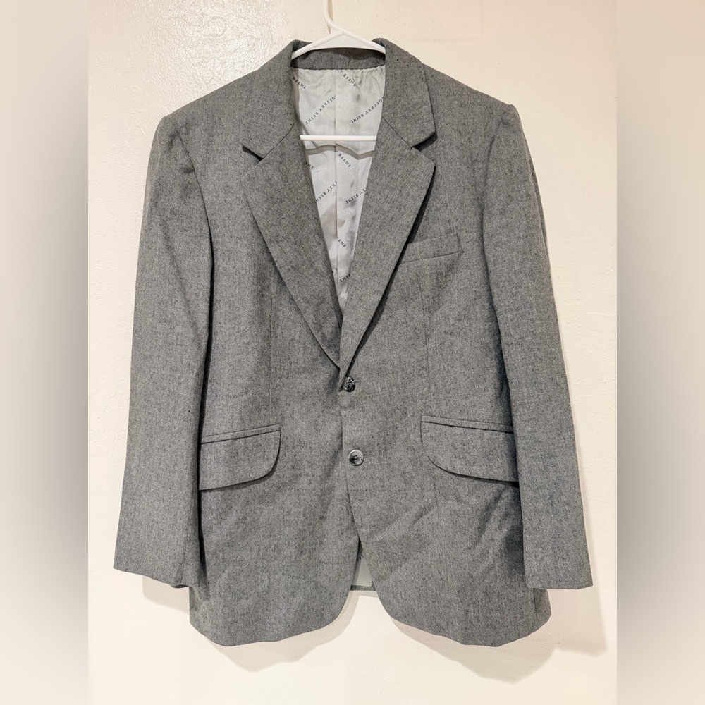 Geoffrey Beene Men's Gray Blazer Sport Coat size 40R